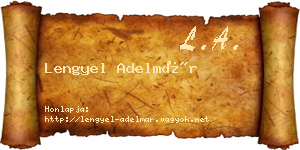 Lengyel Adelmár névjegykártya
